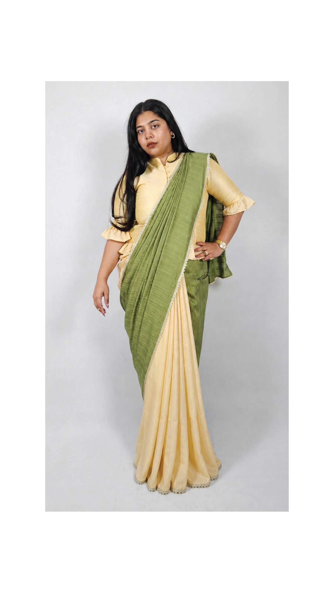 Maya- 1 bottom and 2 pallu saree (2 looks) - Image 3