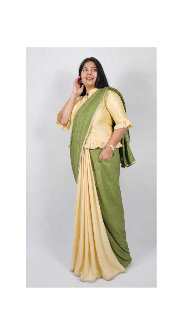 Maya- 1 bottom and 2 pallu saree (2 looks)