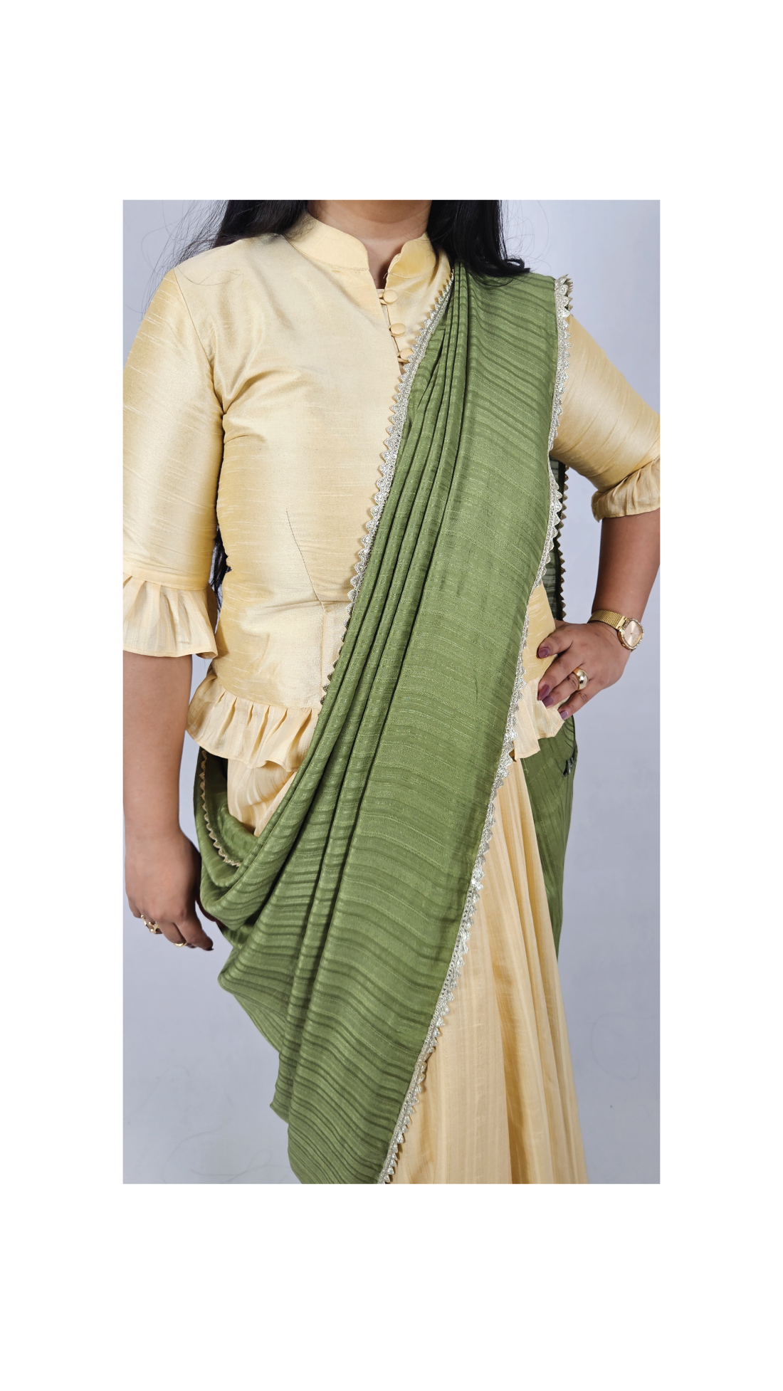 Maya- 1 bottom and 2 pallu saree (2 looks) - Image 6