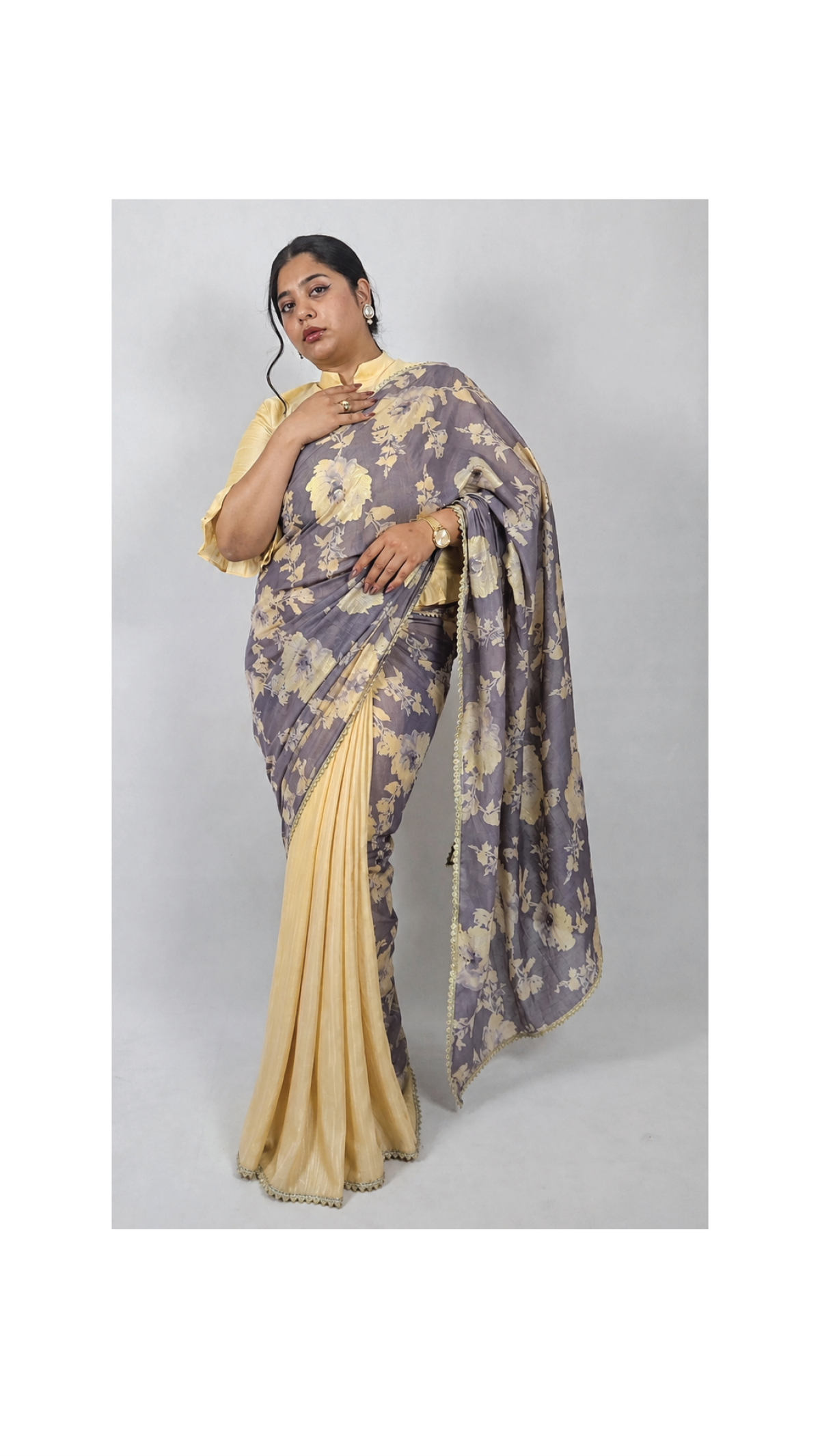 Maya- 1 bottom and 2 pallu saree (2 looks) - Image 8