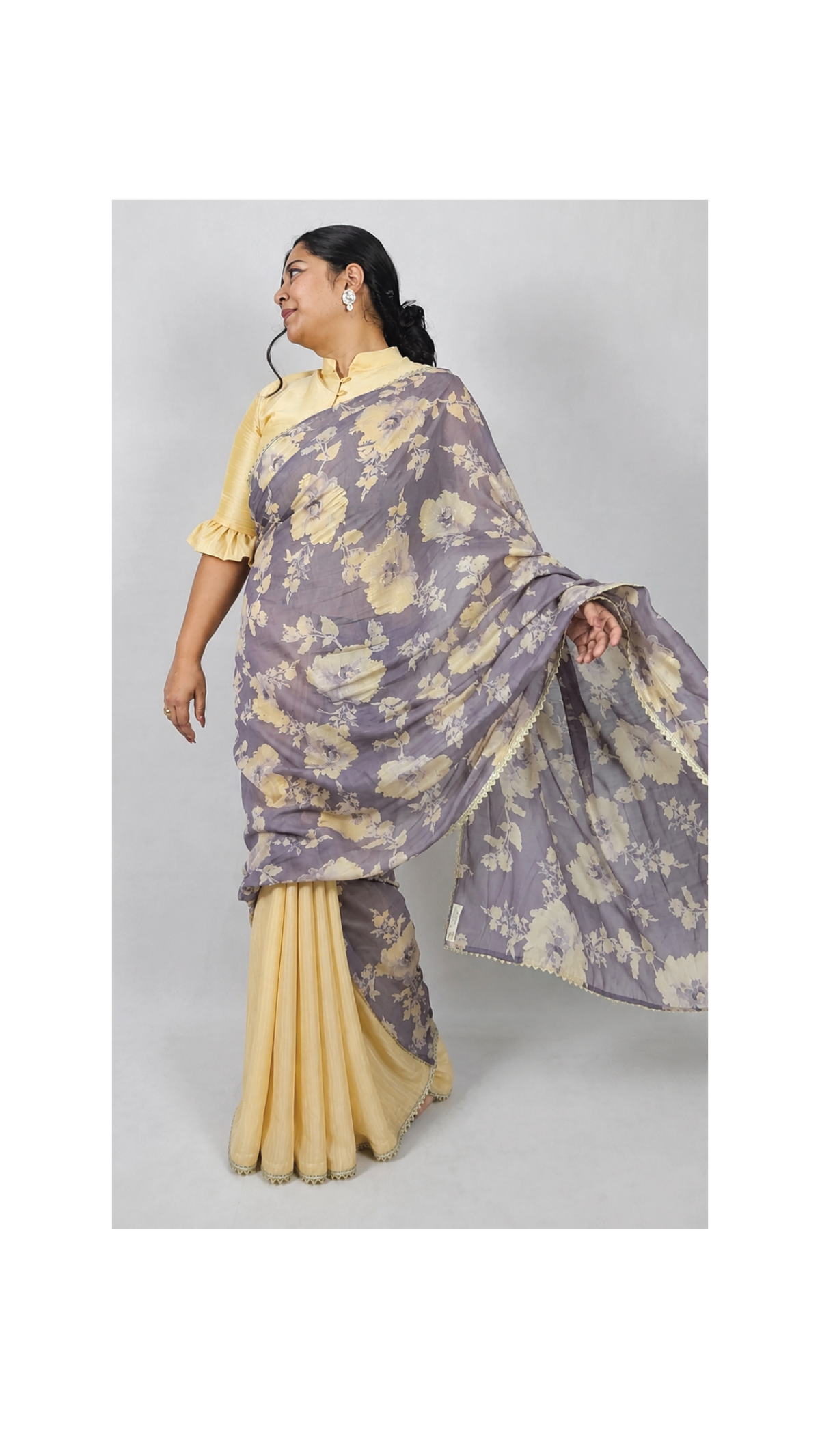 Maya- 1 bottom and 2 pallu saree (2 looks) - Image 9