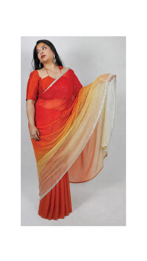 Rangini-1 Bottom and 3 pallus (3 looks)