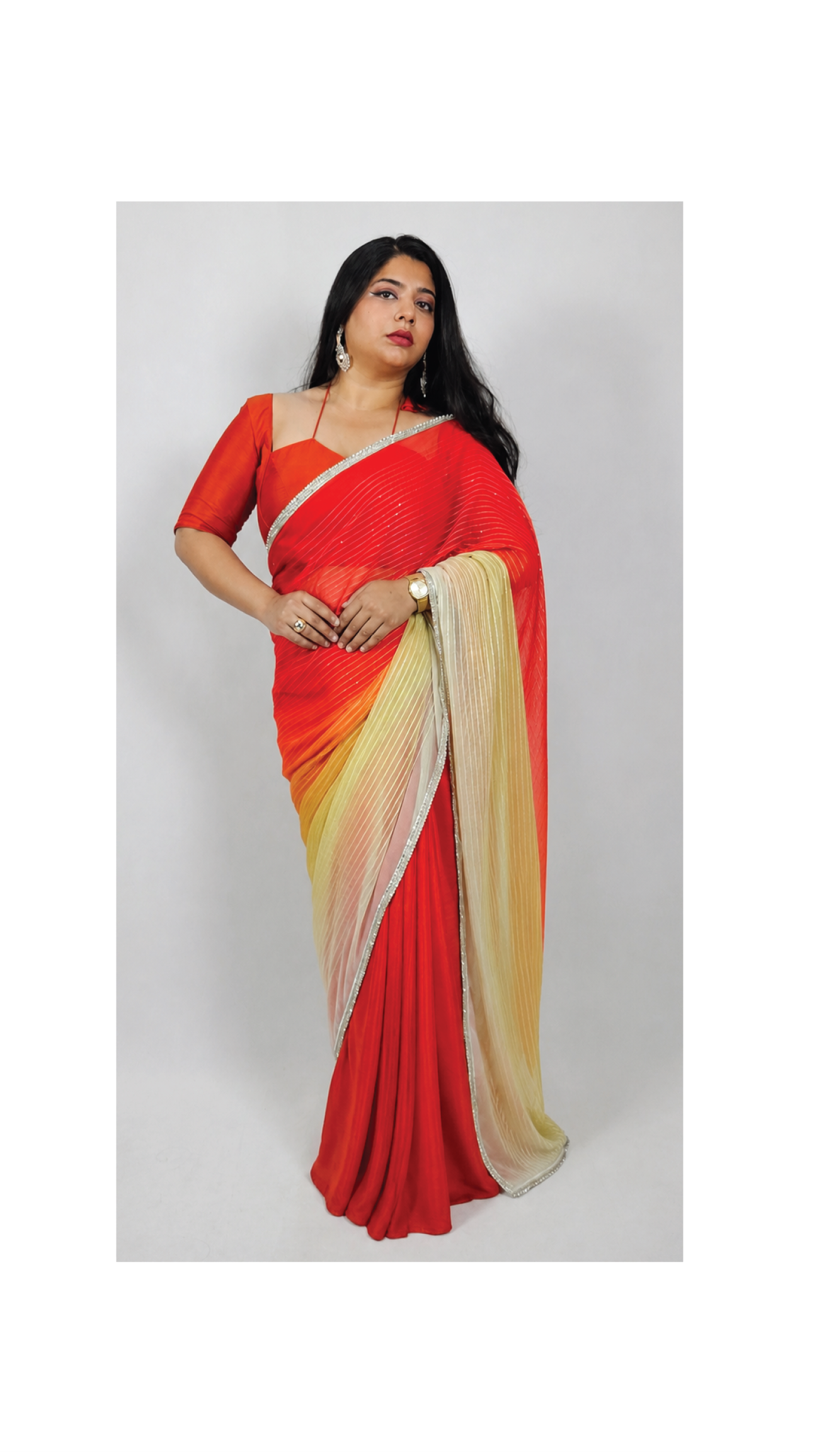 Rangini-1 Bottom and 3 pallus (3 looks) - Image 8