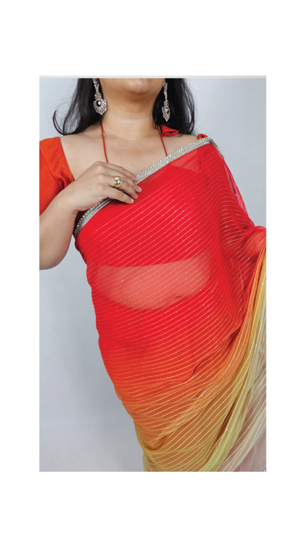 Rangini-1 Bottom and 3 pallus (3 looks)