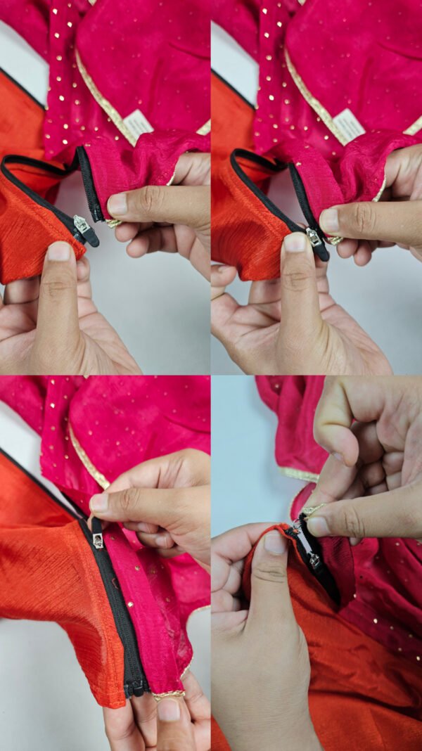 Rangini-1 Bottom and 3 pallus (3 looks)
