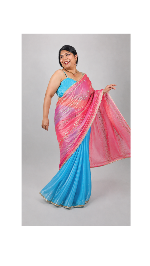 Zariya-1 bottom and 2 pallu saree (2 Looks)