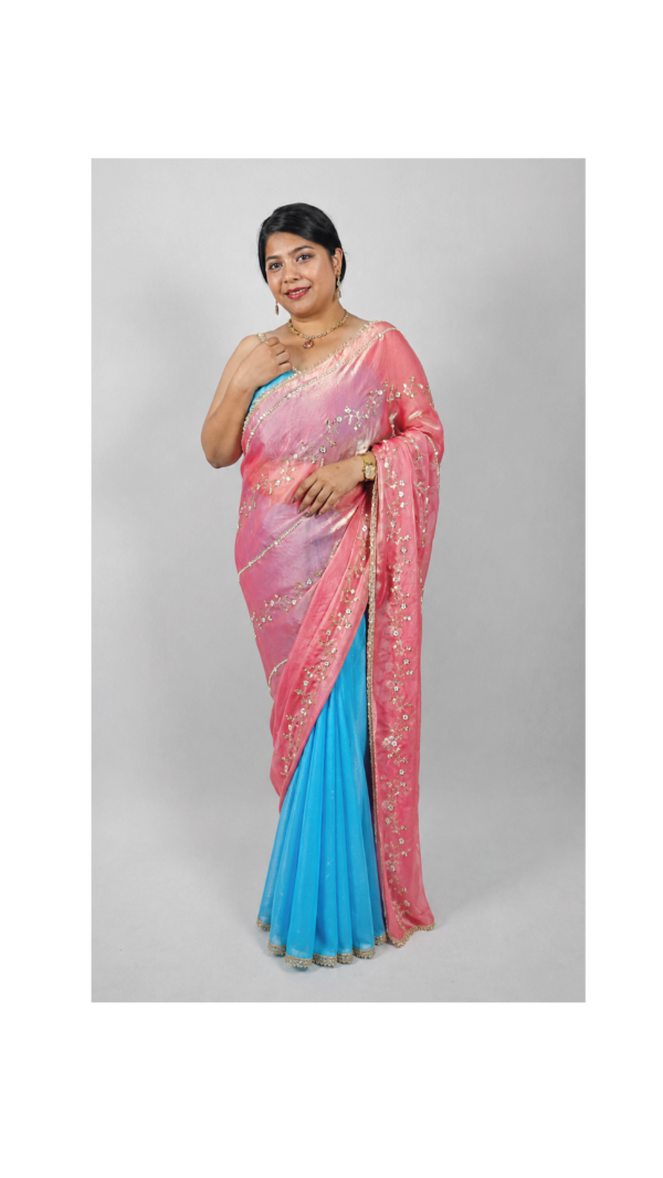 Zariya-1 bottom and 2 pallu saree (2 Looks)