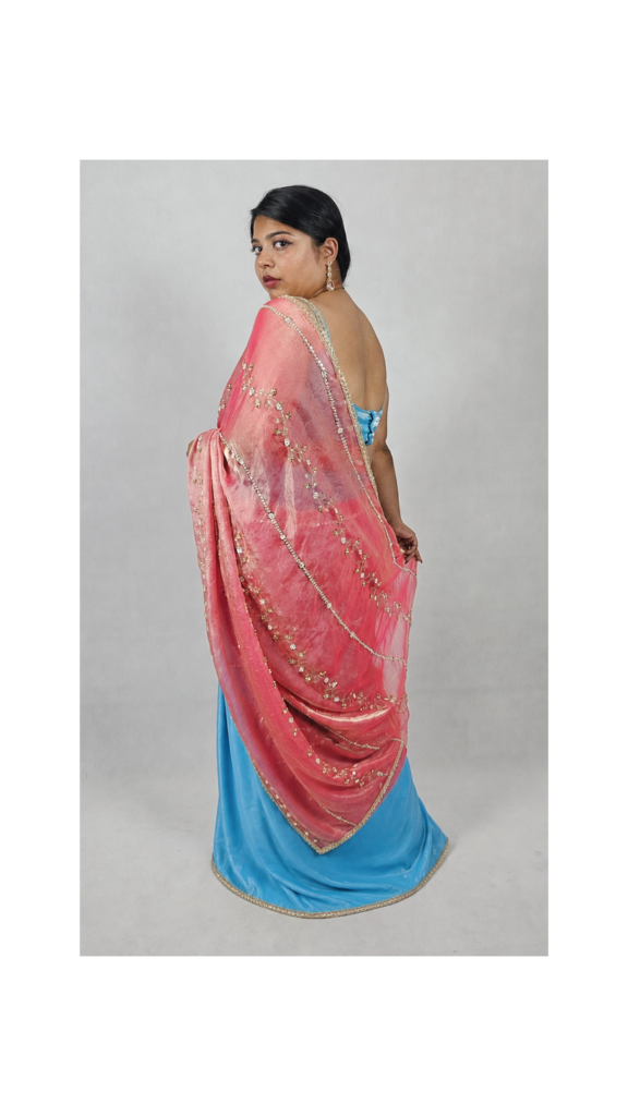 Zariya-1 bottom and 2 pallu saree (2 Looks)