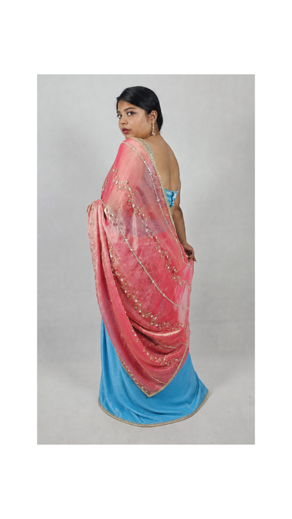 Zariya-1 bottom and 2 pallu saree (2 Looks)